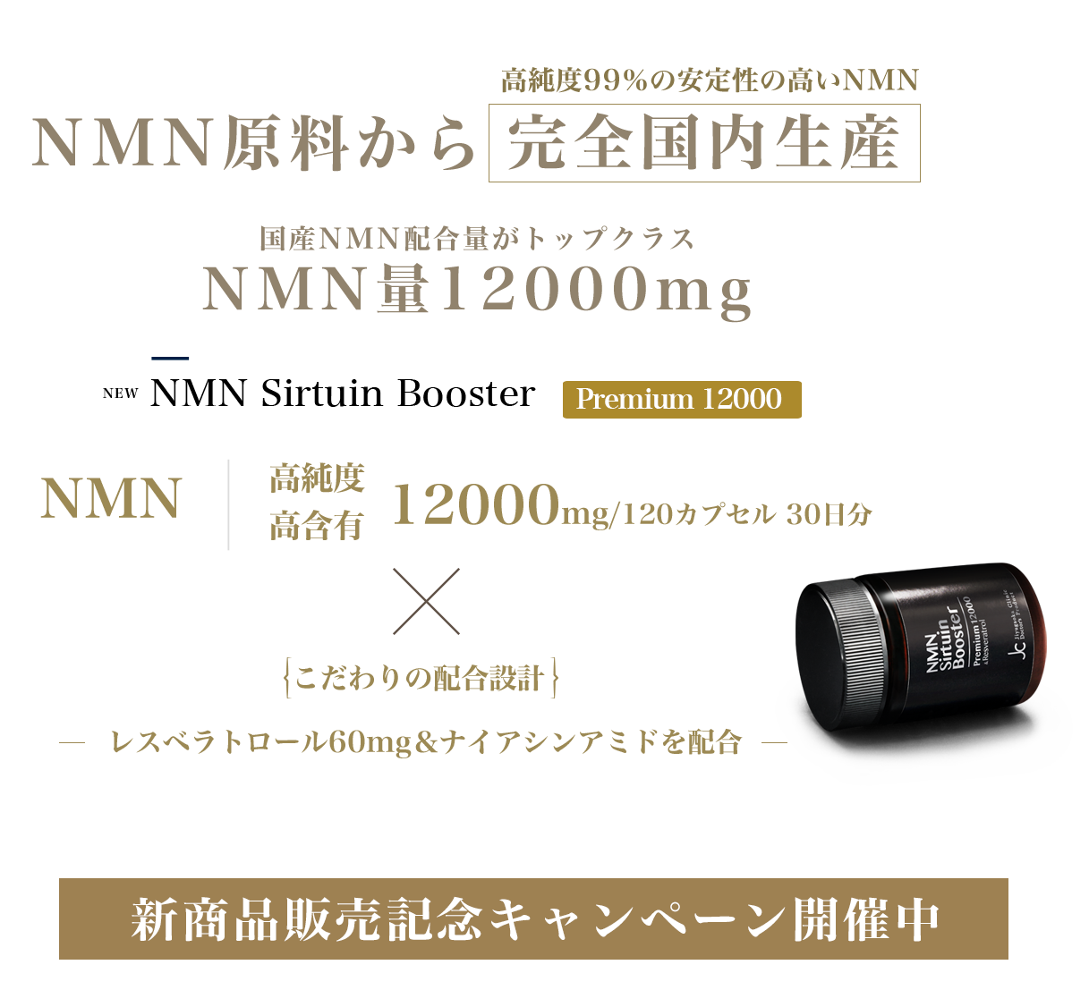 NMNサーチュインブースタープレミアム12000商品